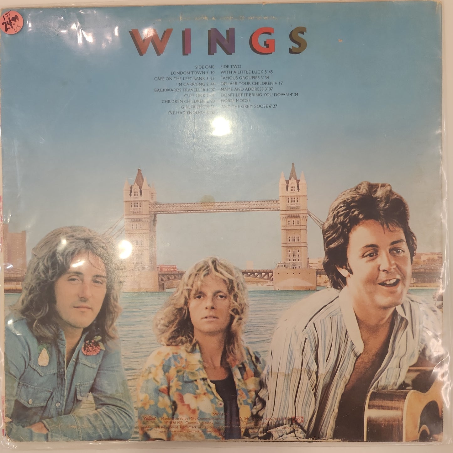 Wings - London Town