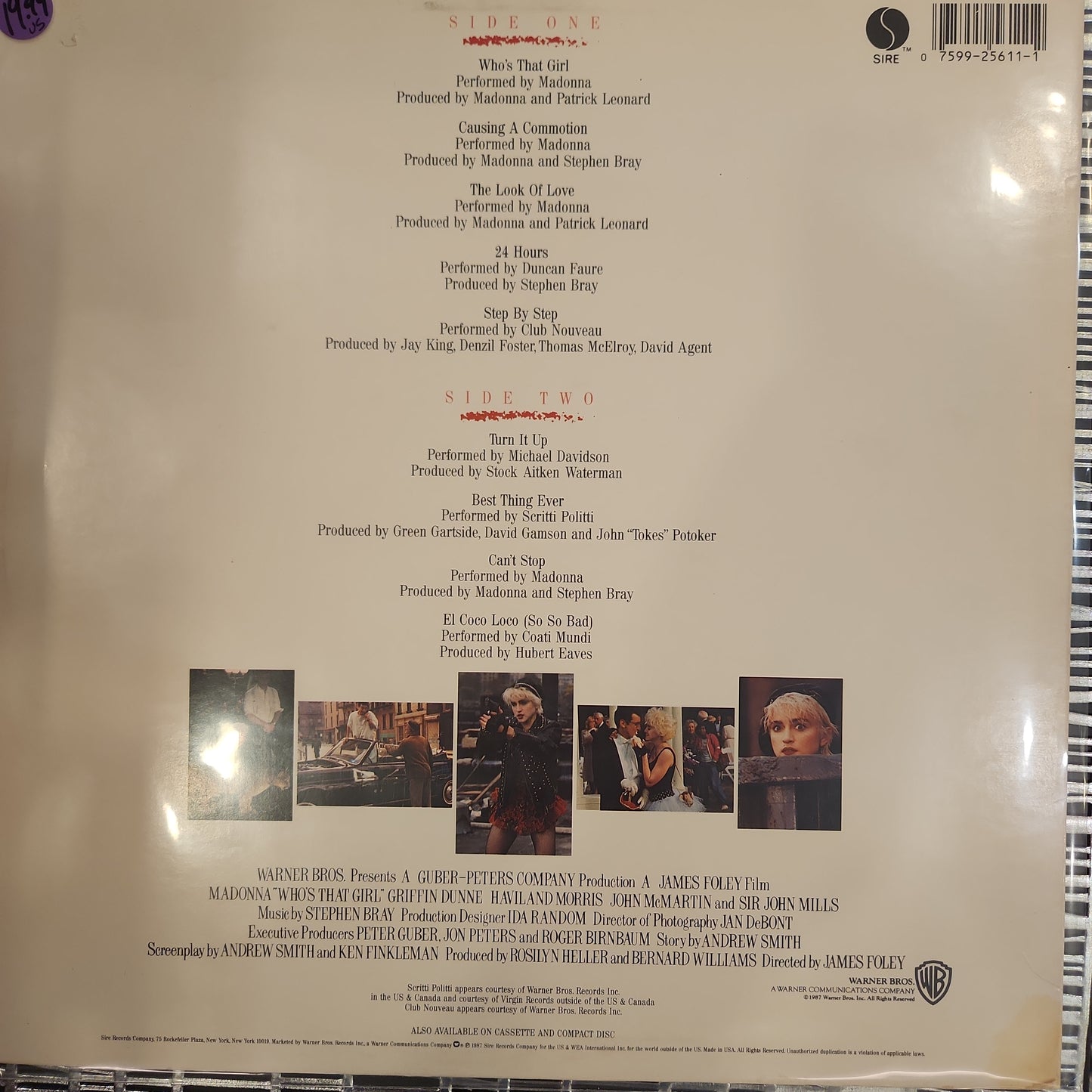 Who's That Girl Soundtrack