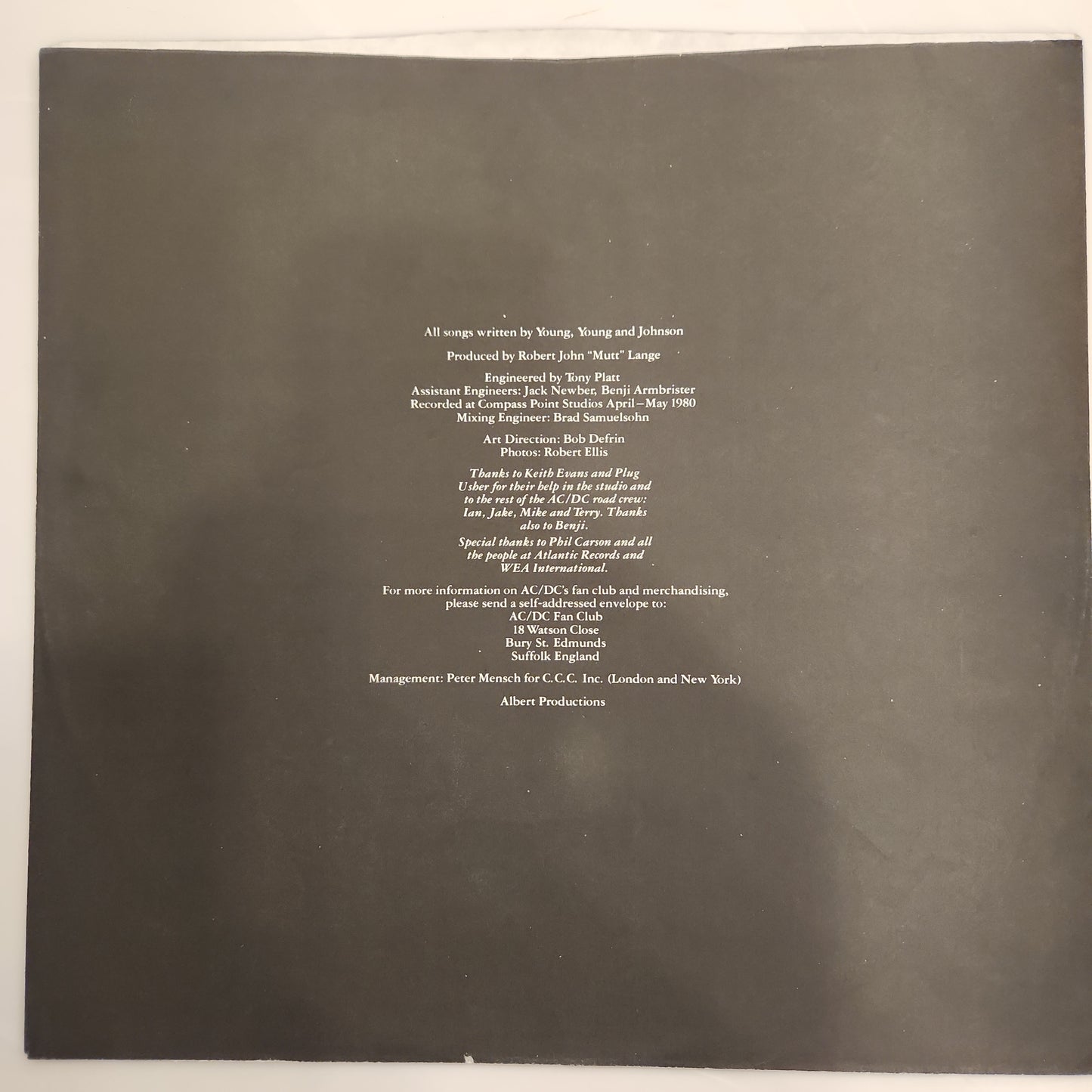 AC/DC - Back In Black (S)