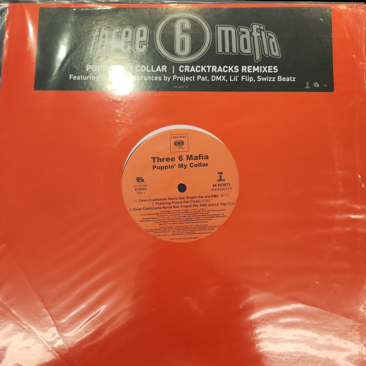 Three 6 Mafia - Poppin' My Collar 12" Single