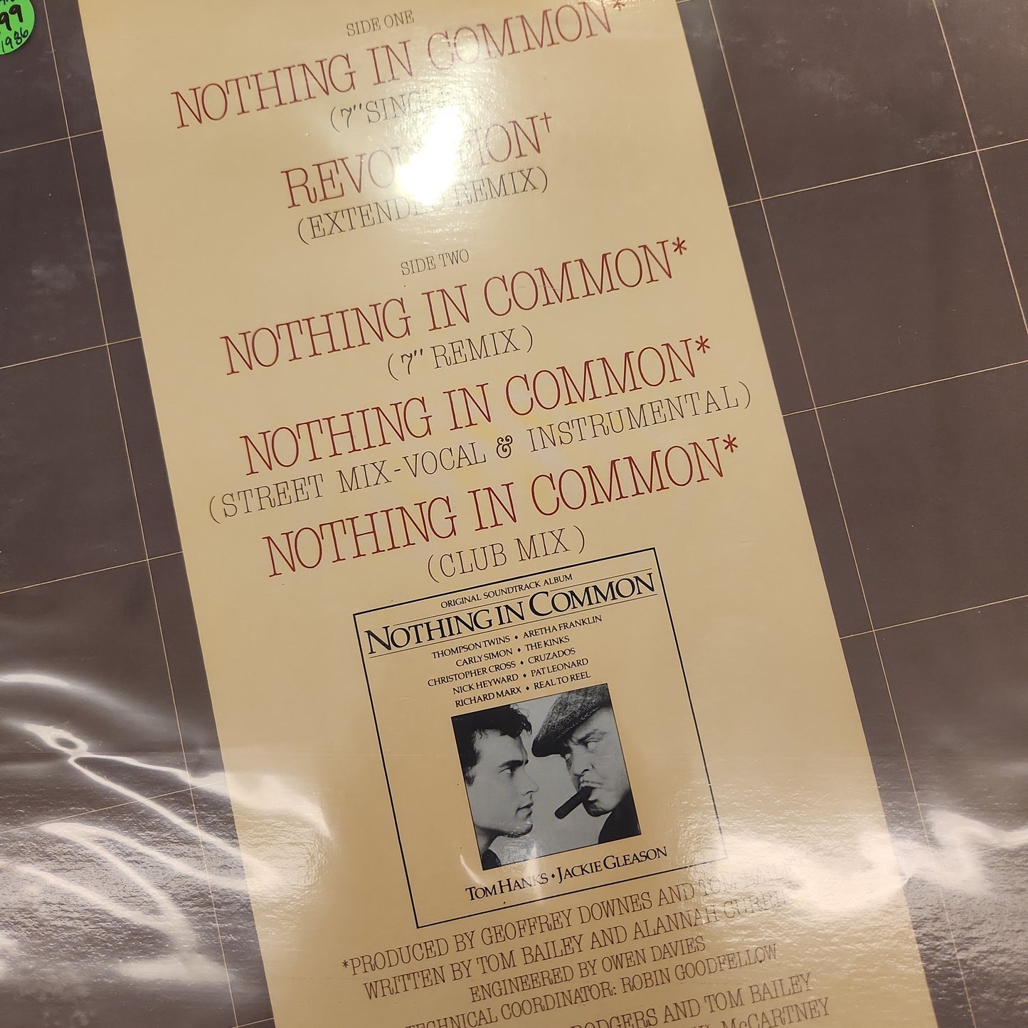Thompson Twins - Nothing In Common 12" Single