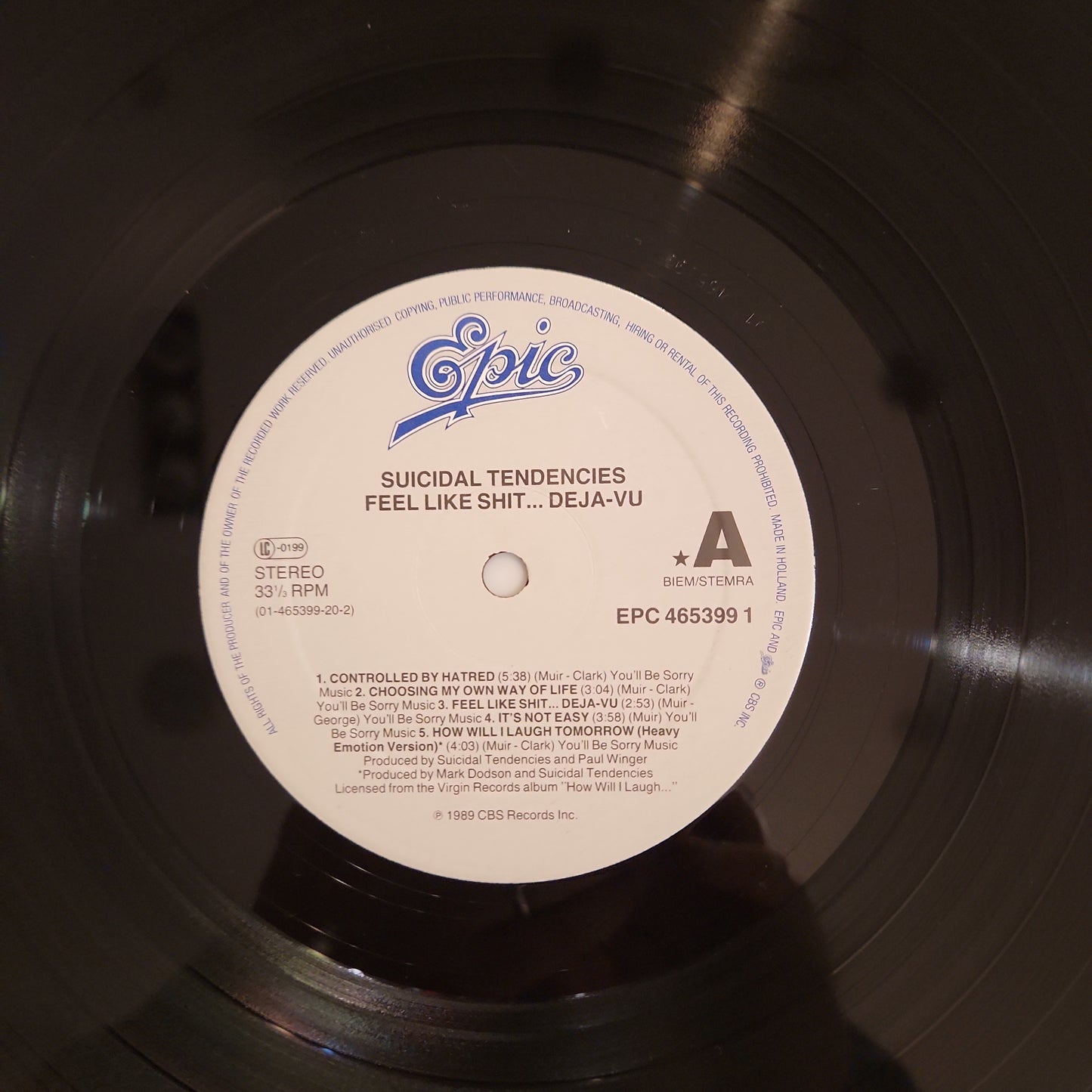 Suicidal Tendencies - Controlled By Hatred/Feel Like Shit...DeJaVu