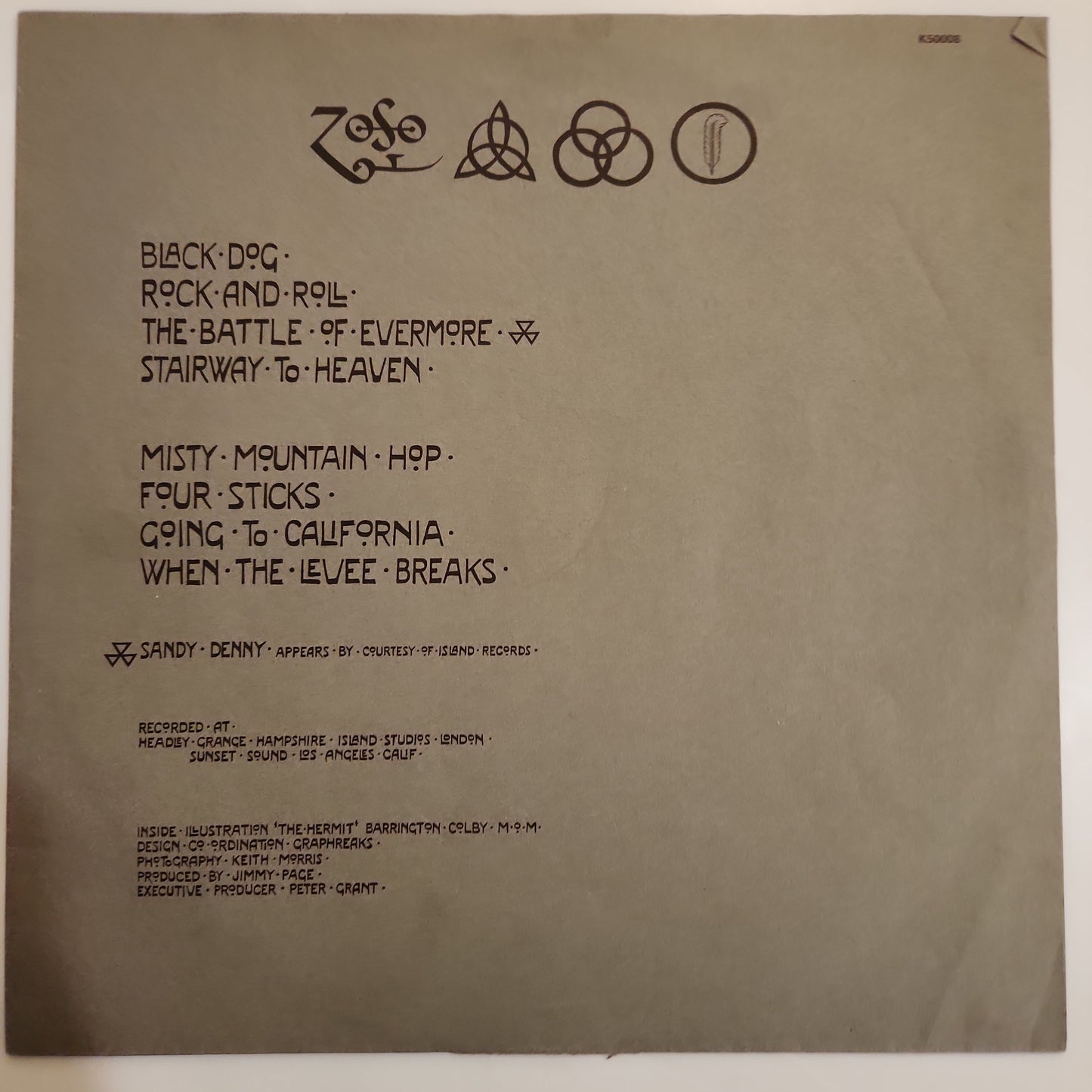 Led Zeppelin - IV (Untitled) (B63)