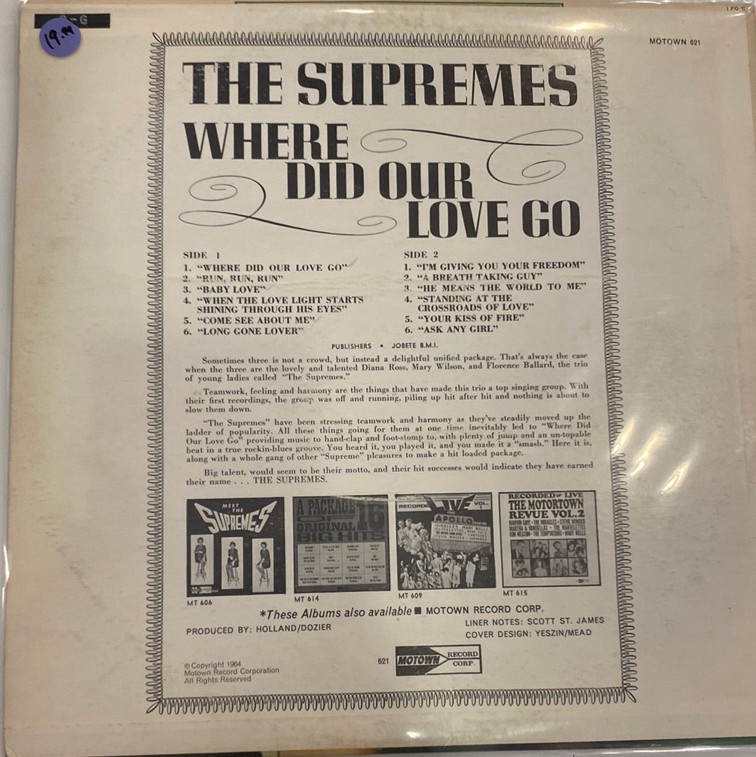 The Supremes - Where Did Our Love Go