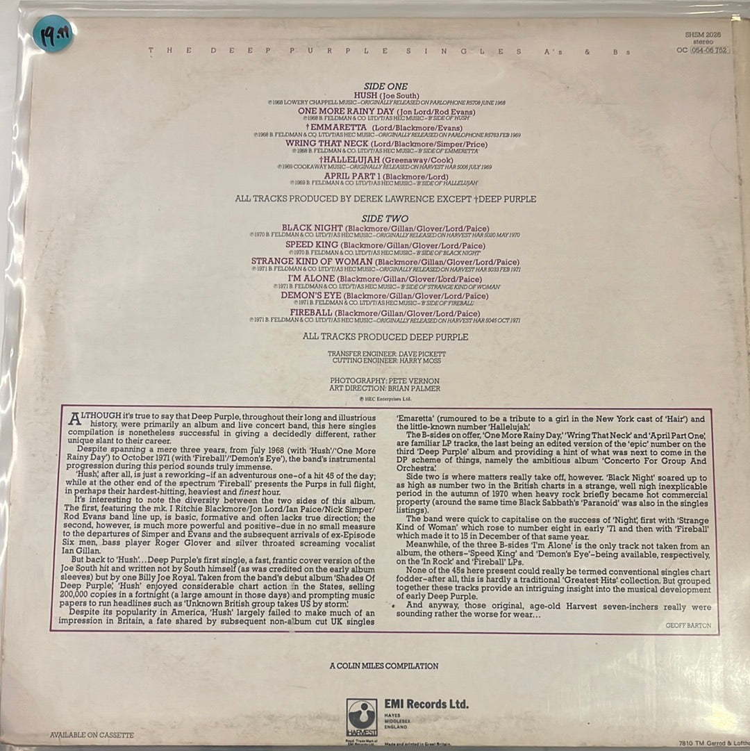 Deep Purple - Singles A's & B's