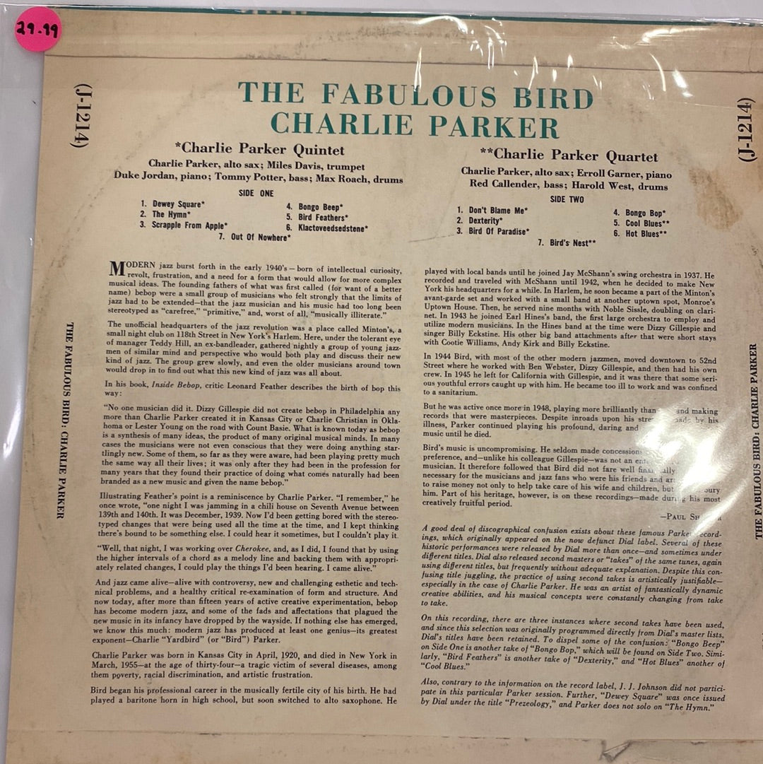 Charlie Parker - The Fabulous Bird