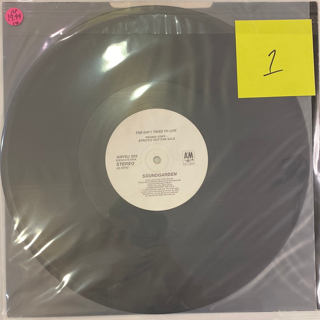 Soundgarden - The Day I Tried To Live (Promo Copy) single