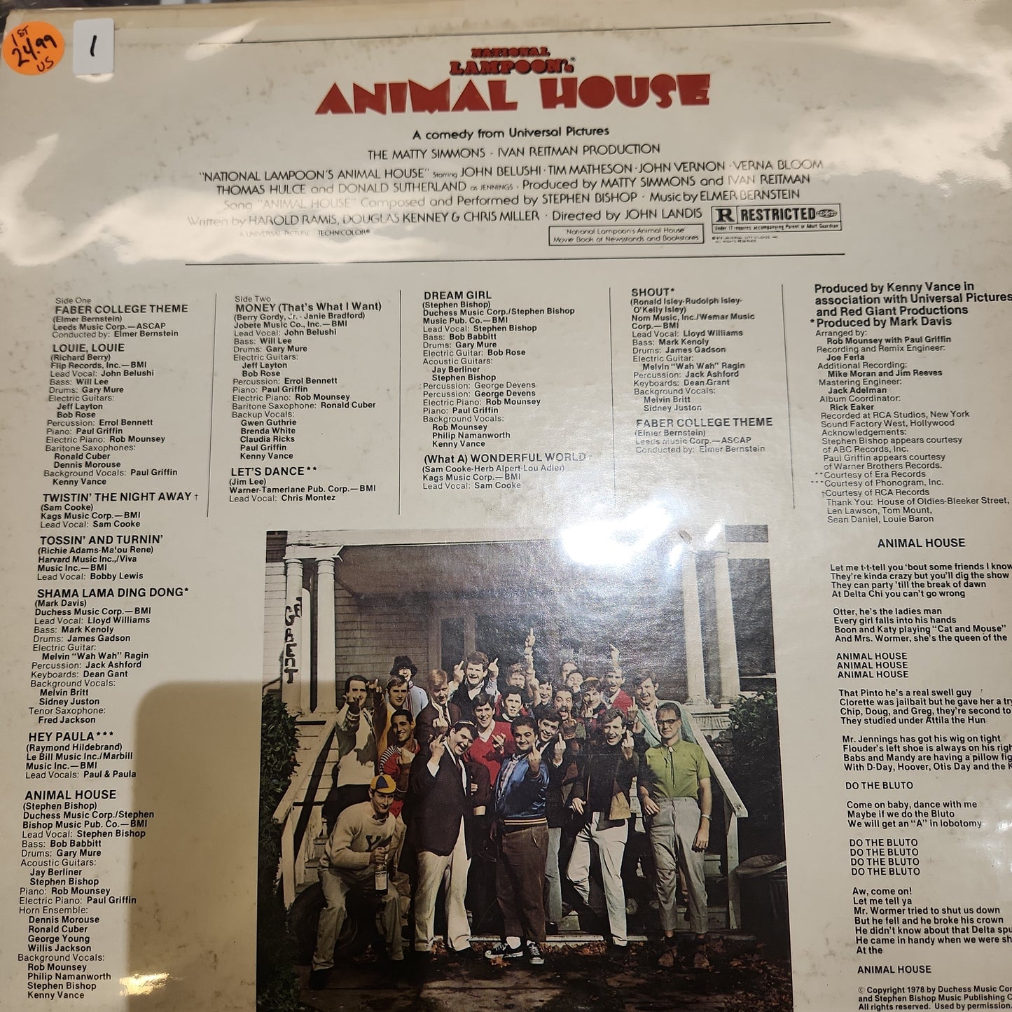 Animal House Soundtrack 1