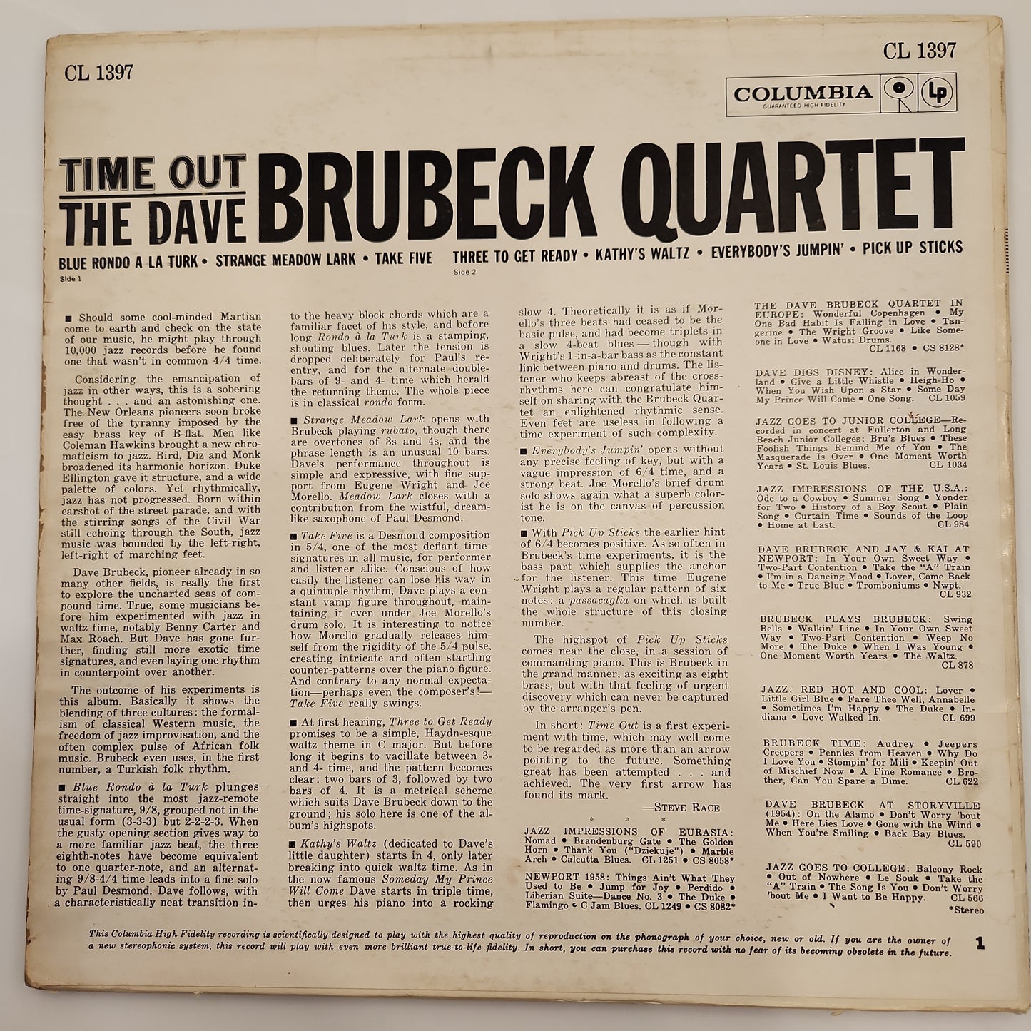 Dave Brubek Quartet - Time Out
