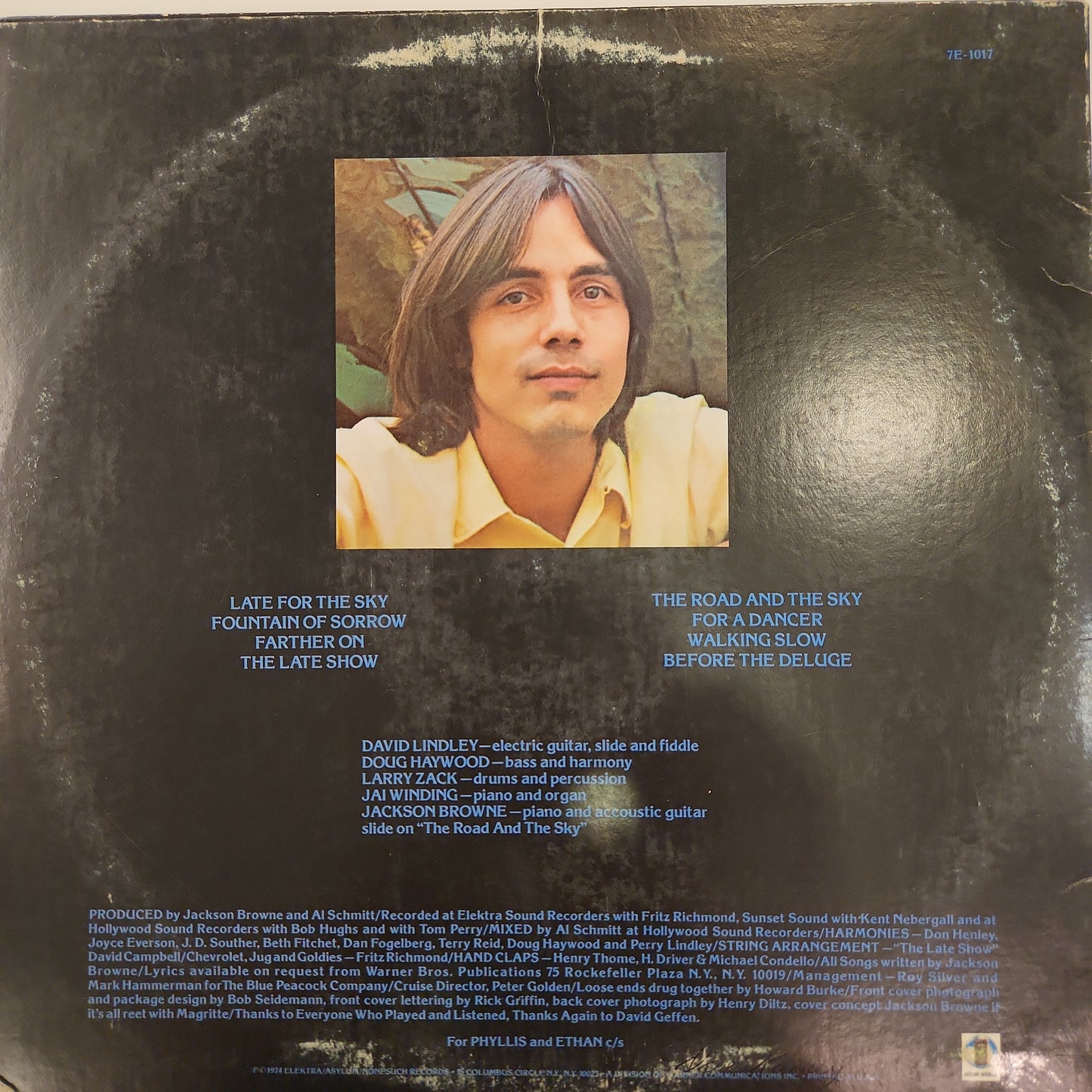 Jackson Browne - Late for the Sky 1