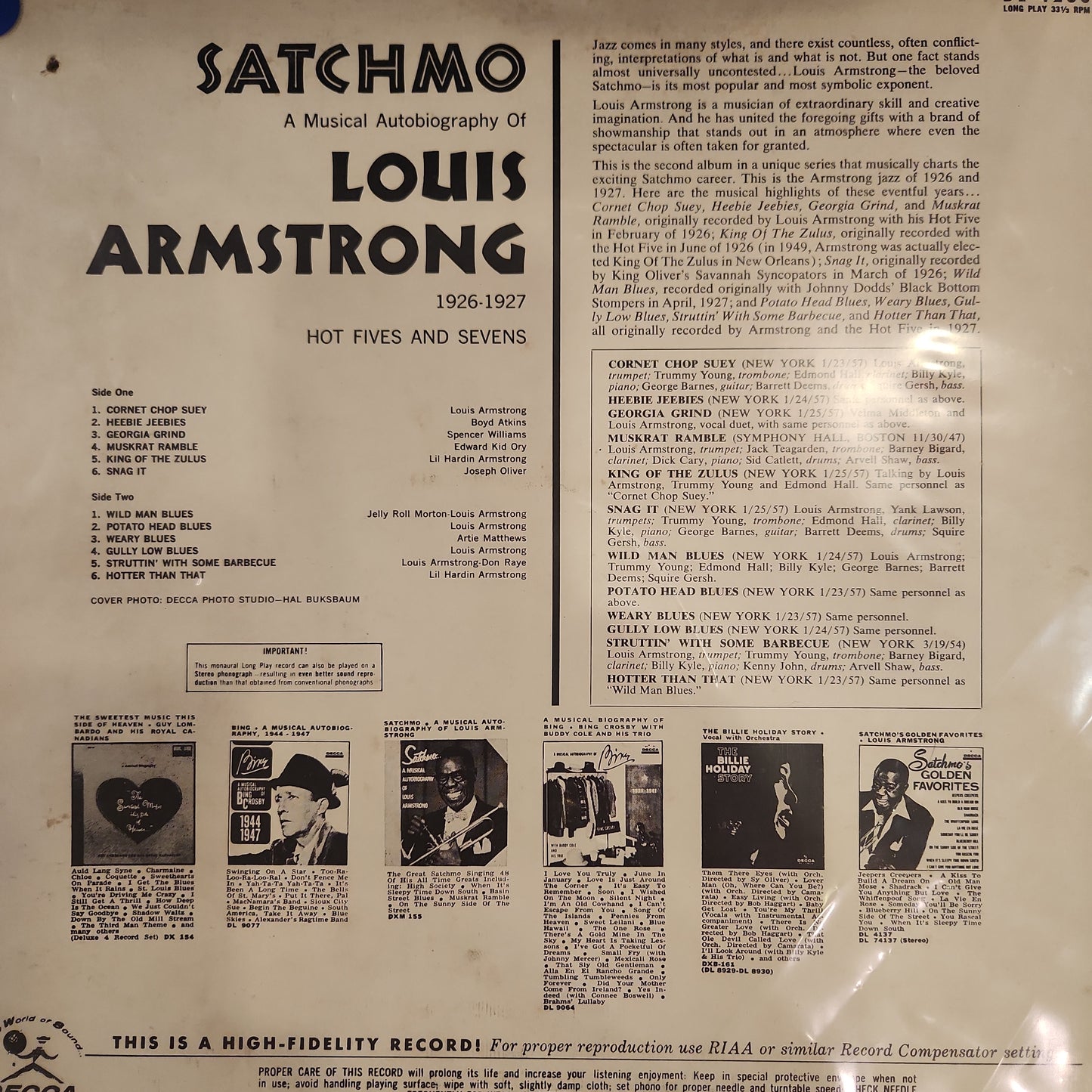 Louis Armstrong - Satchmo 1926-1927