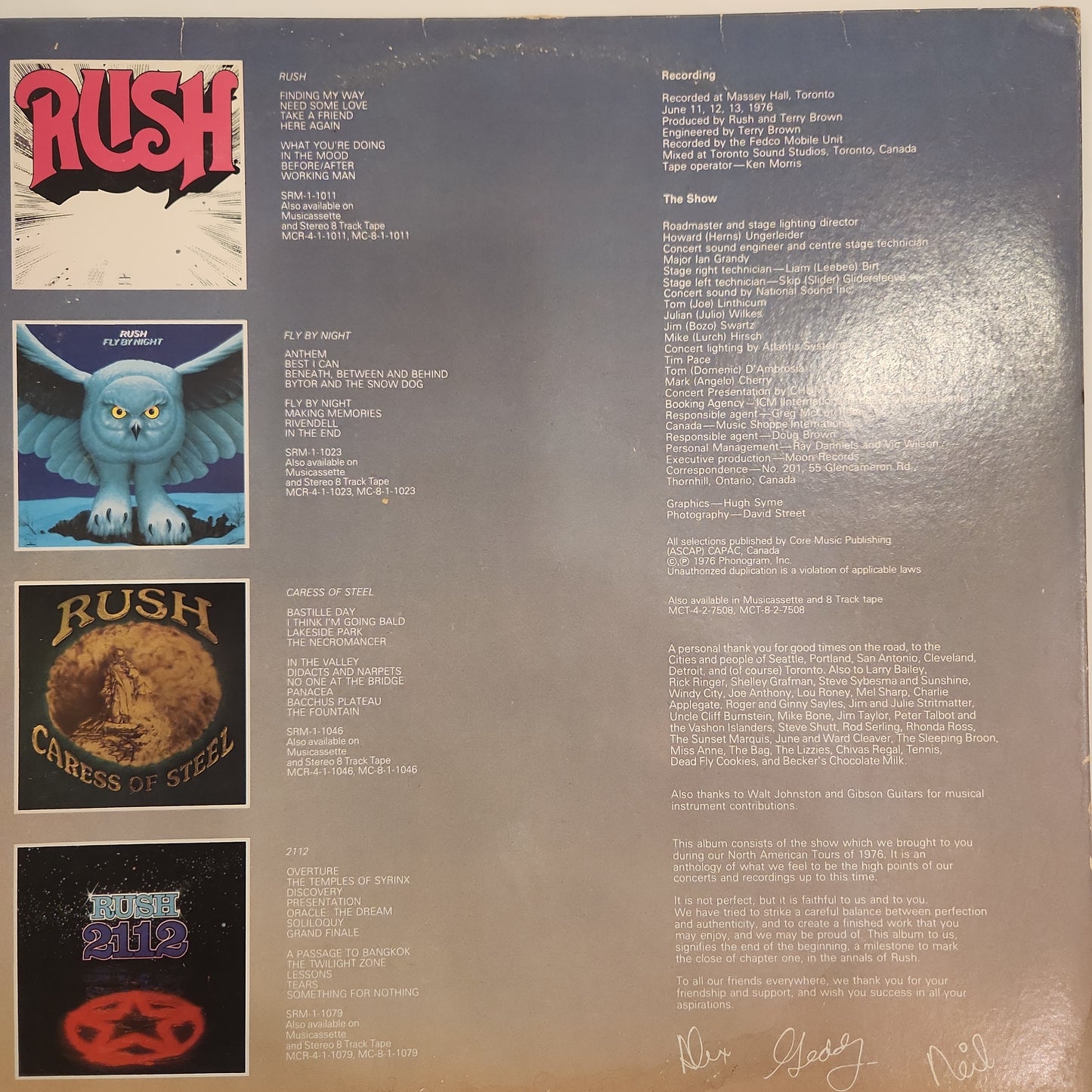 RUSH - All The World's A Stage  (A)