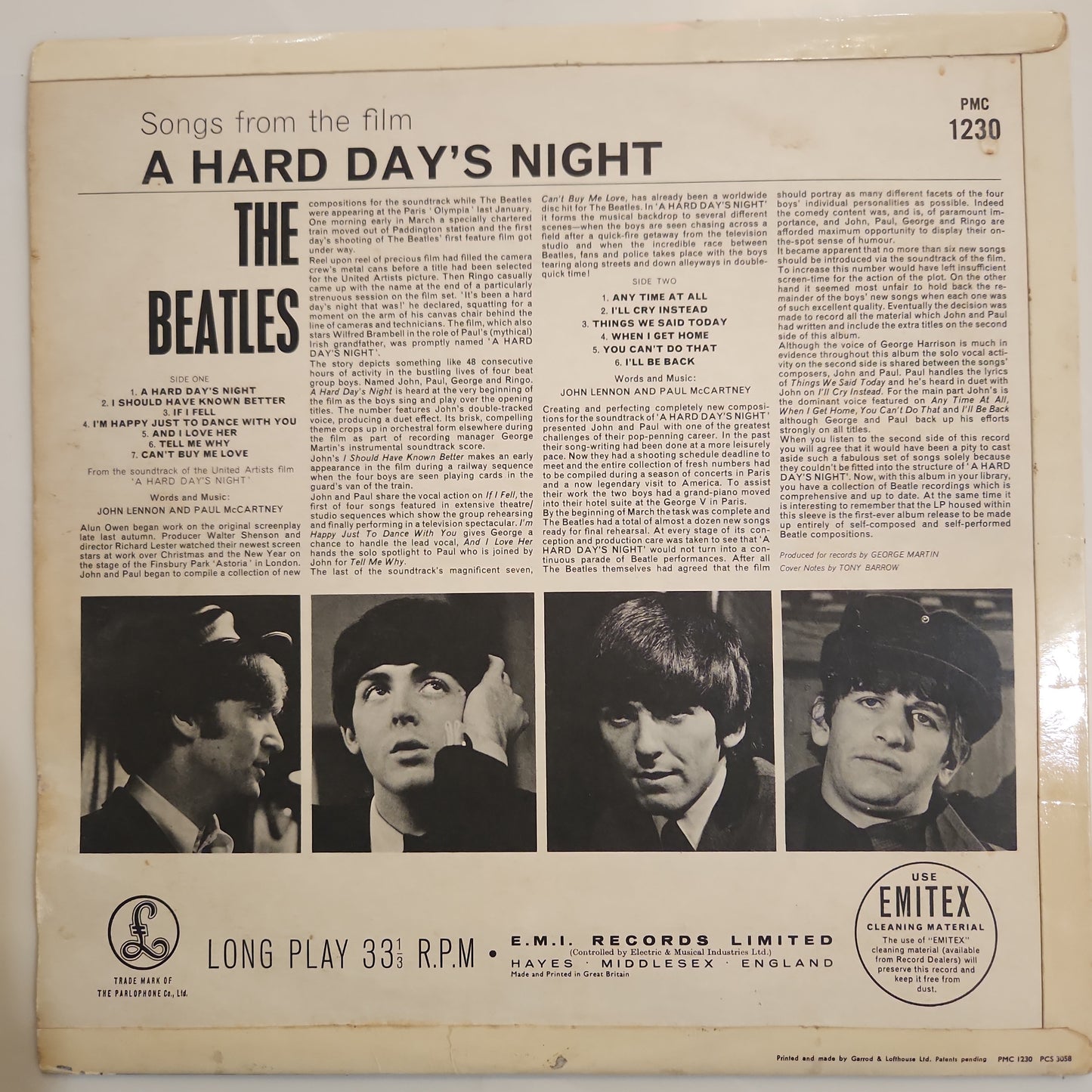 The Beatles - A Hard Day's Night (F92)