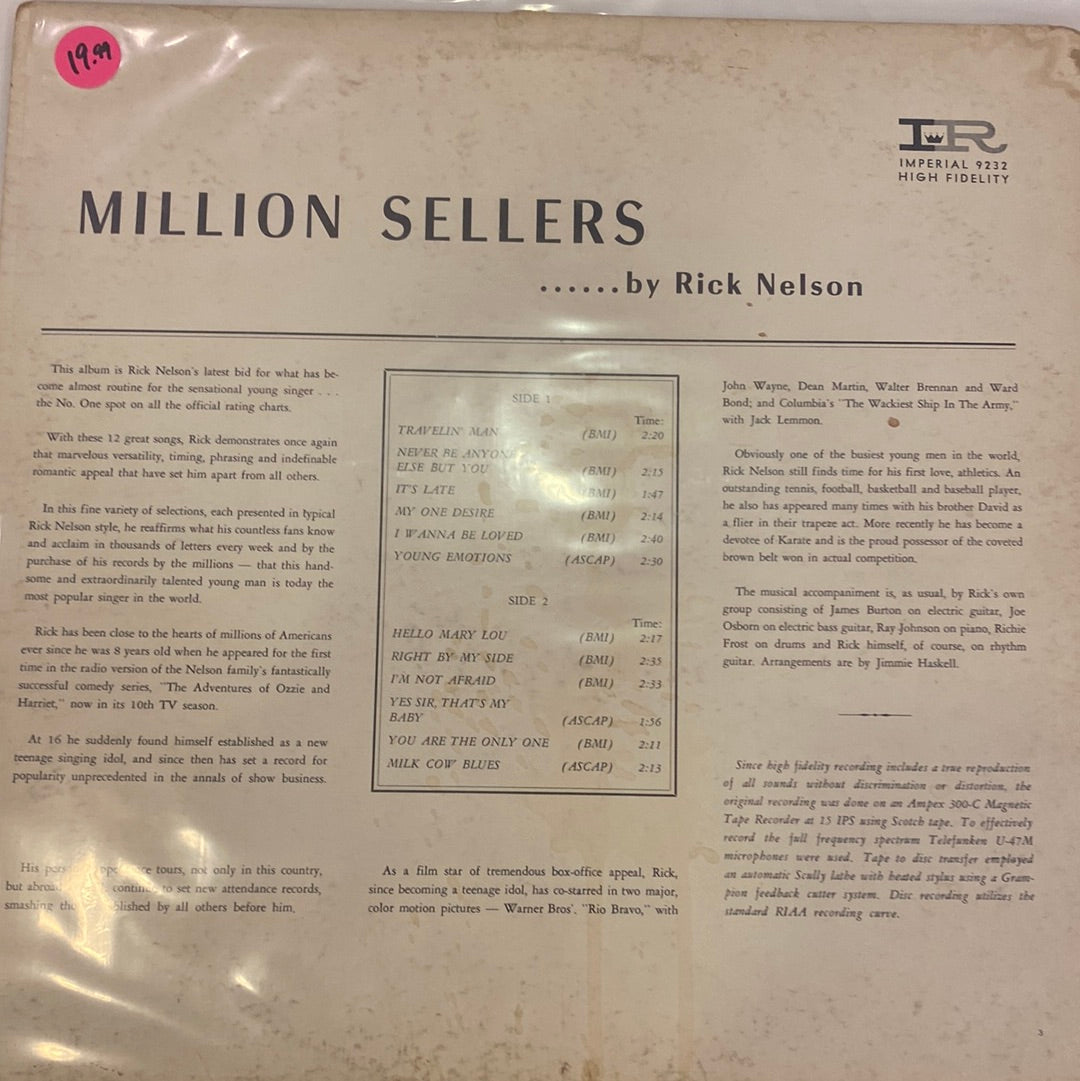 Rick Nelson - Million Sellers