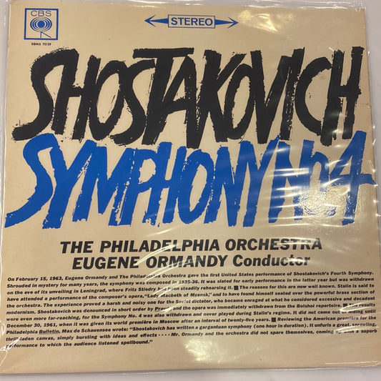 Shostakovich - Symphony No. 4 Philadelphia Orchestra