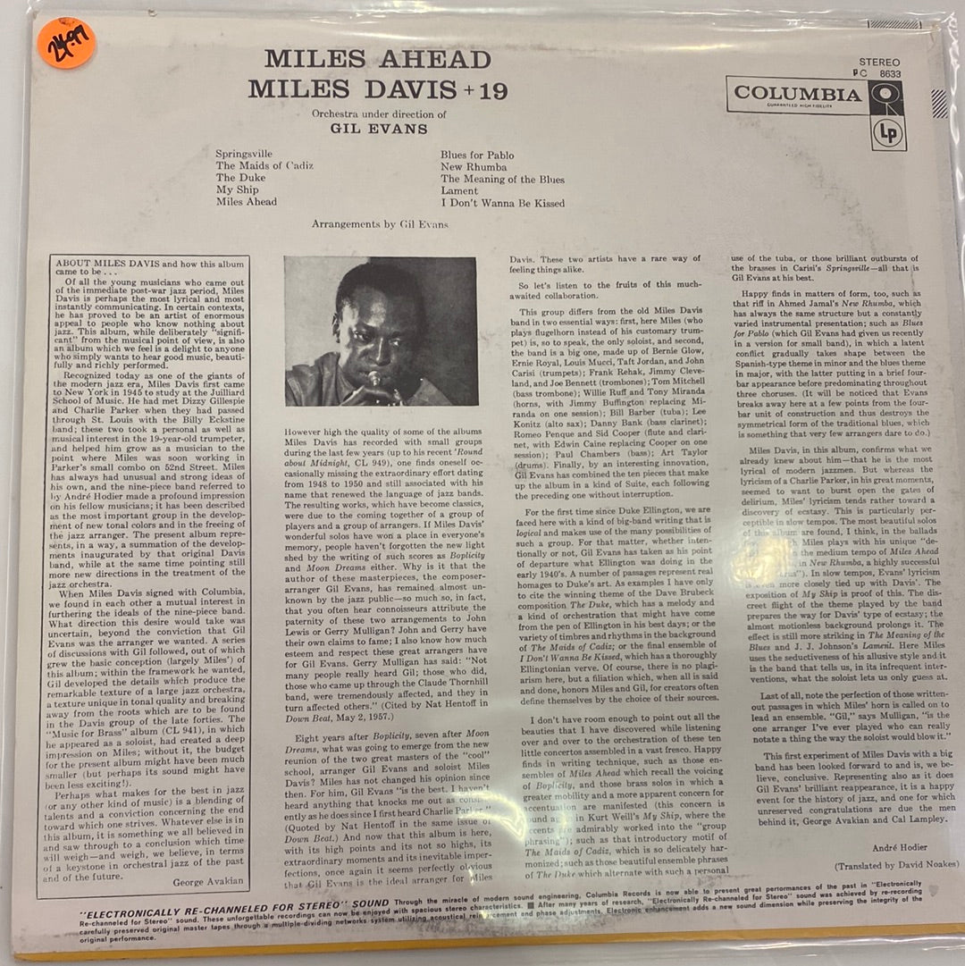 Miles Davis - Miles Ahead - yellow cover